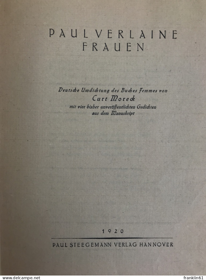 Frauen. - Poems & Essays