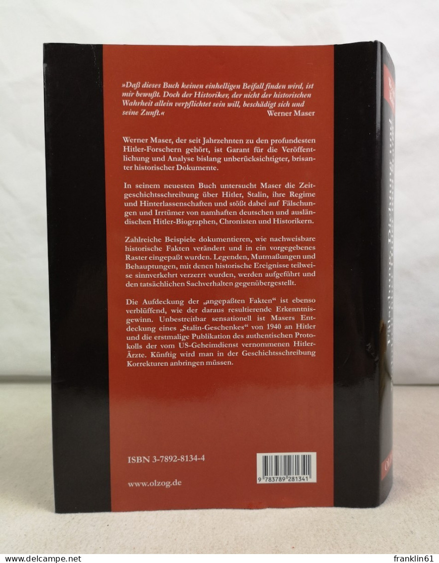 Fälschung, Dichtung Und Wahrheit über Hitler Und Stalin. - 4. 1789-1914