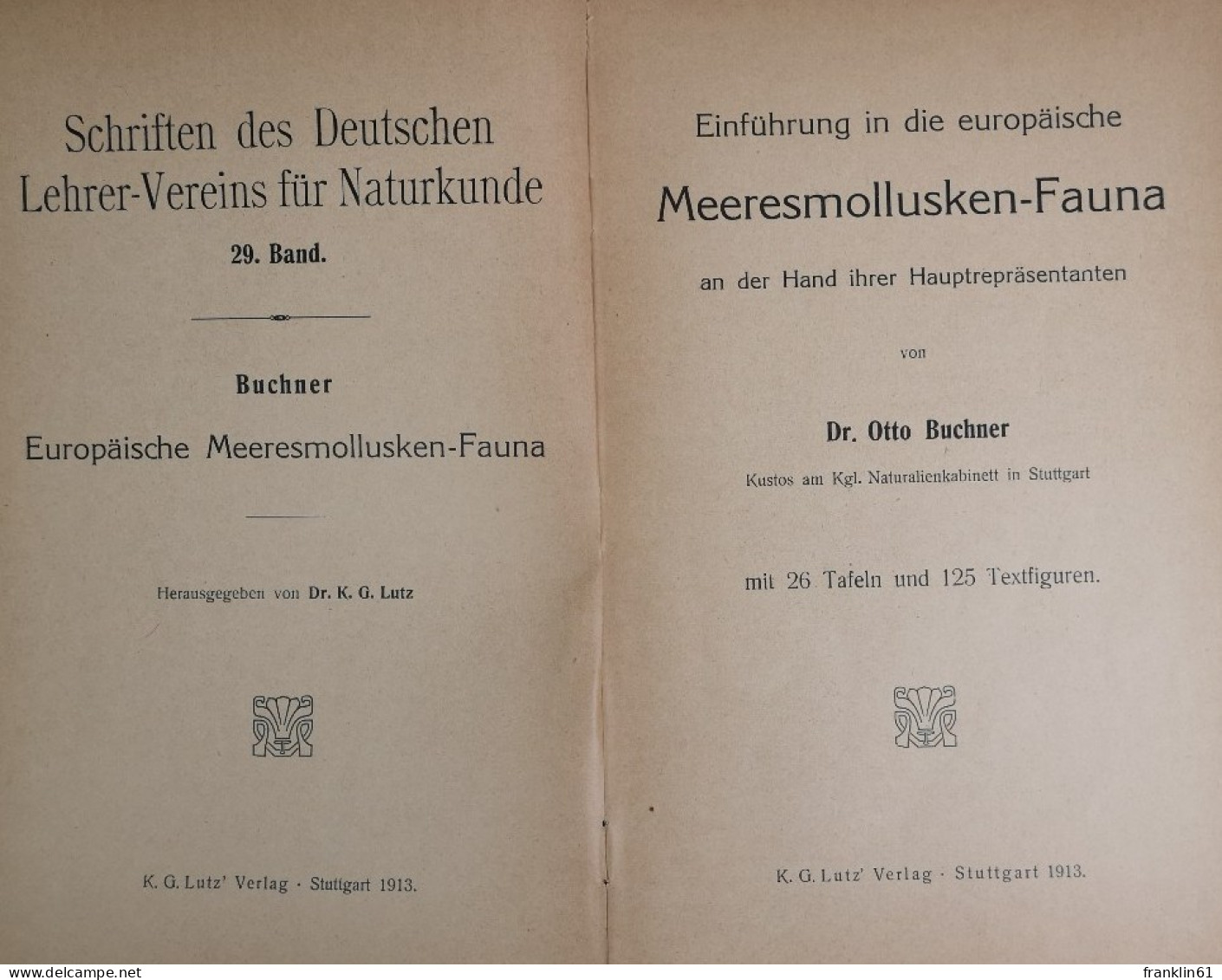 Einführung In Die Europäische Meeresmollusken-Fauna - Glossaries