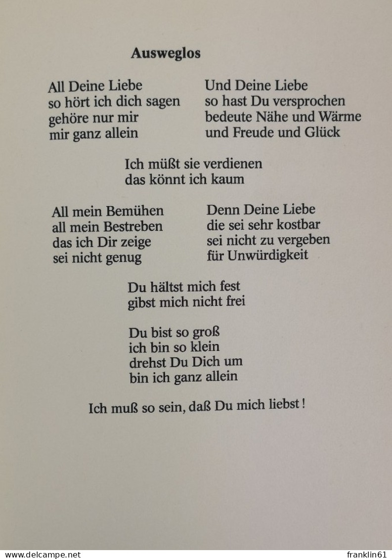 Alle Frösche Schon Geküßt... - Poems & Essays