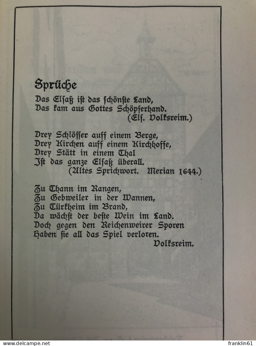 Elsässisch Haus : Ein Strauß Gedichte. - Gedichten En Essays