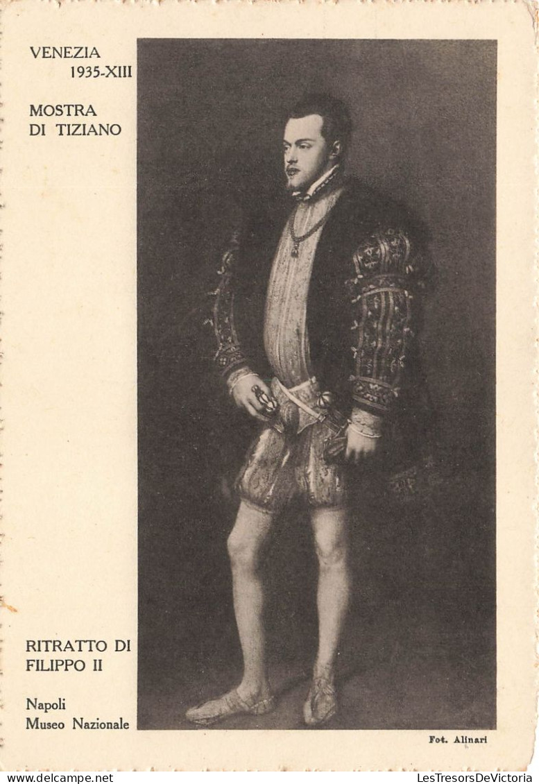 ITALIE - Venise - Exposition Du Titien - Portrait De Philippe II - Carte Postale Ancienne - Venetië (Venice)