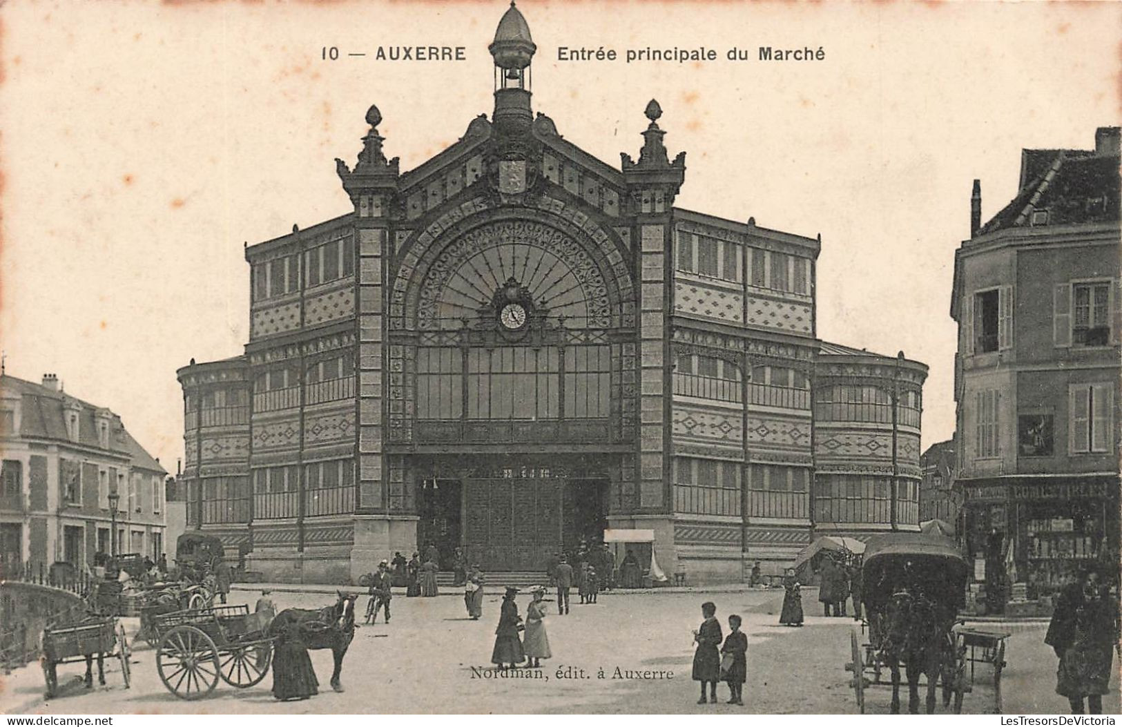 FRANCE - Auxerre - Entrée Princiaple Du Marché - Carte Postale Ancienne - Auxerre