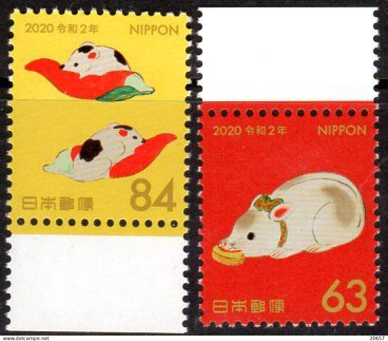 Japon Nippon 2019 9628/29 Zodiaque Chinois, Année Lunaire Du Rat - Astrologie