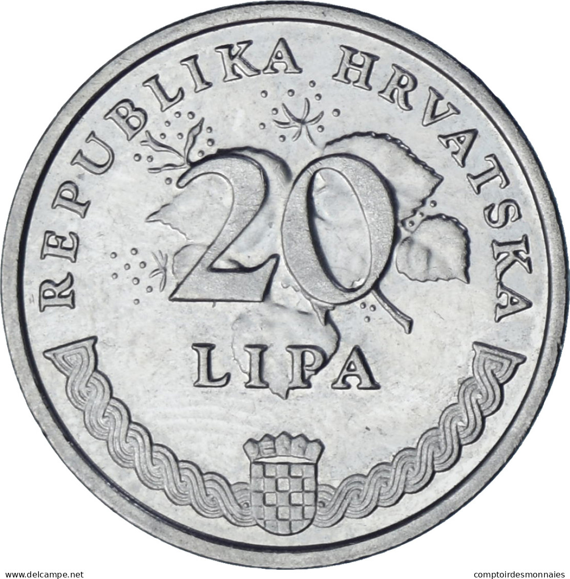 Monnaie, Croatie, 20 Lipa, 2010, TTB, Nickel Plaqué Acier, KM:17 - Croatie