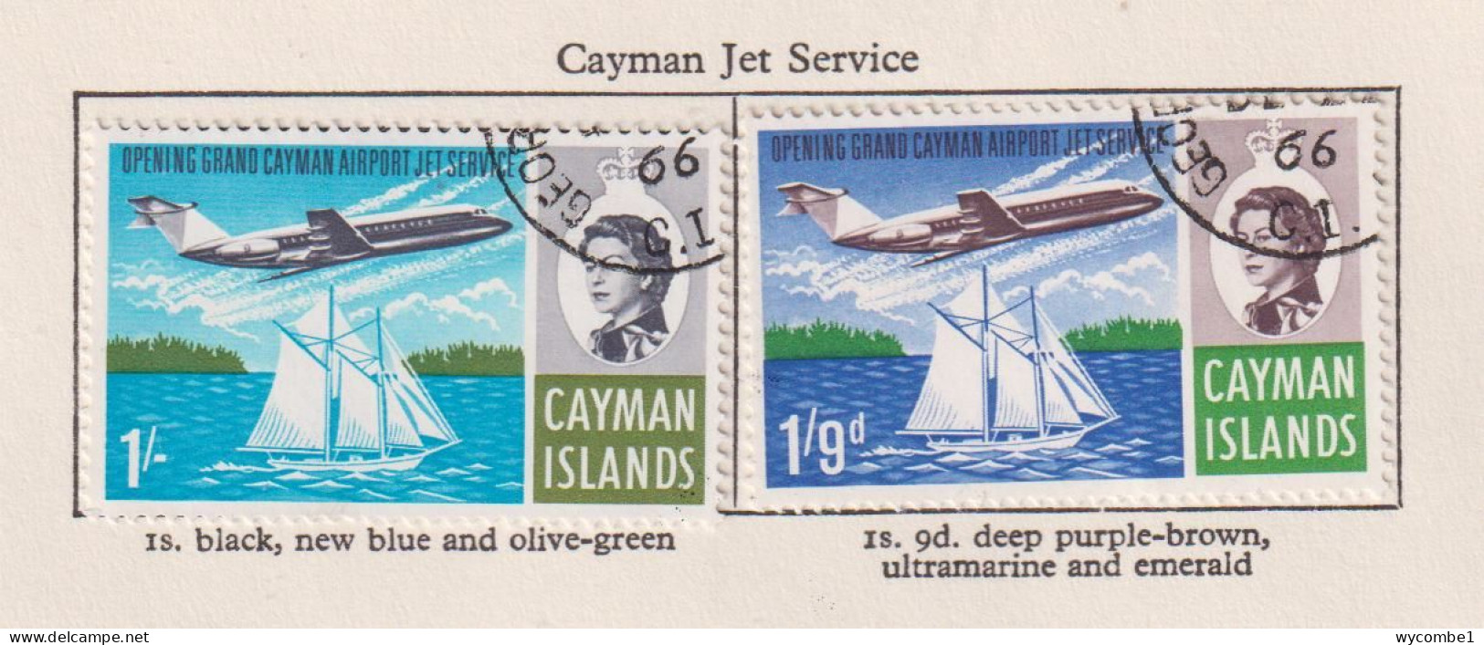 CAYMAN ISLANDS  - 1966 Jet Service Used As Shown - Cayman Islands