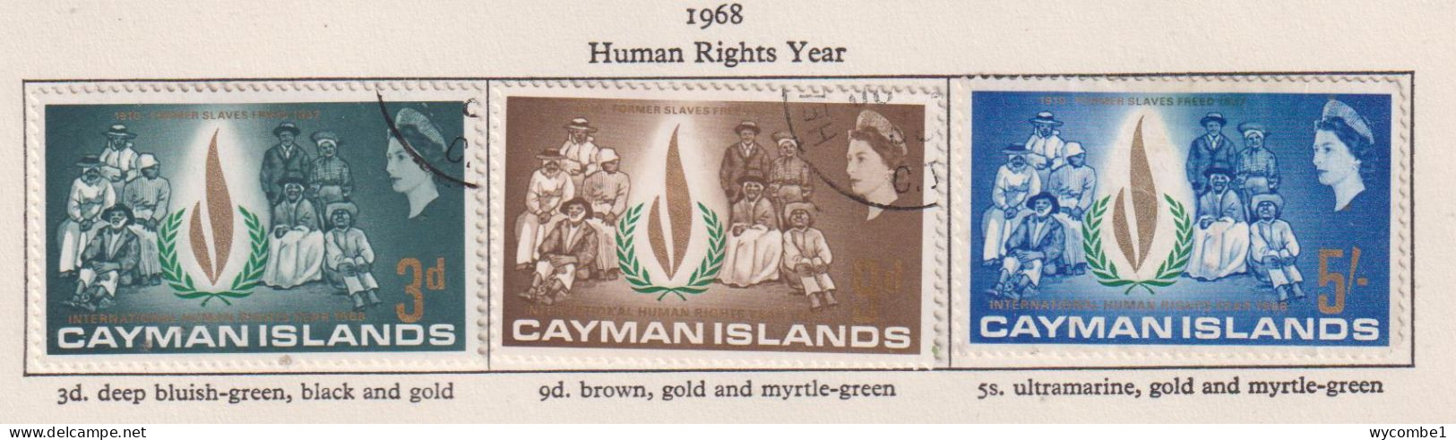 CAYMAN ISLANDS  - 1967 Human Rights Set Used As Shown - Cayman Islands