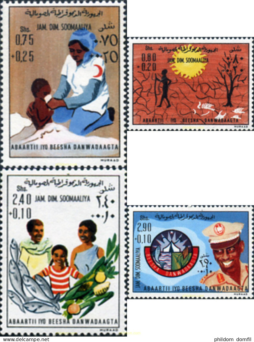 363260 MNH SOMALIA 1976 PRO HAMBRUNA - Somalie (1960-...)