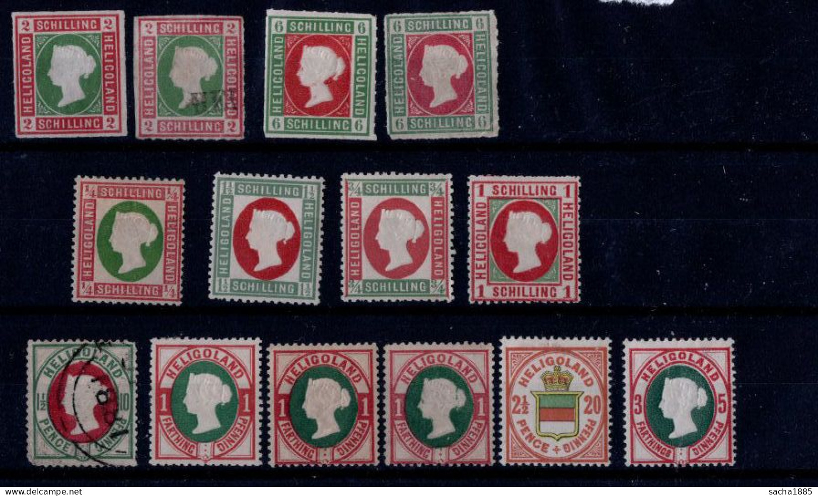 Lot De Timbres Neufs (1 Oblitéré) - Heligoland