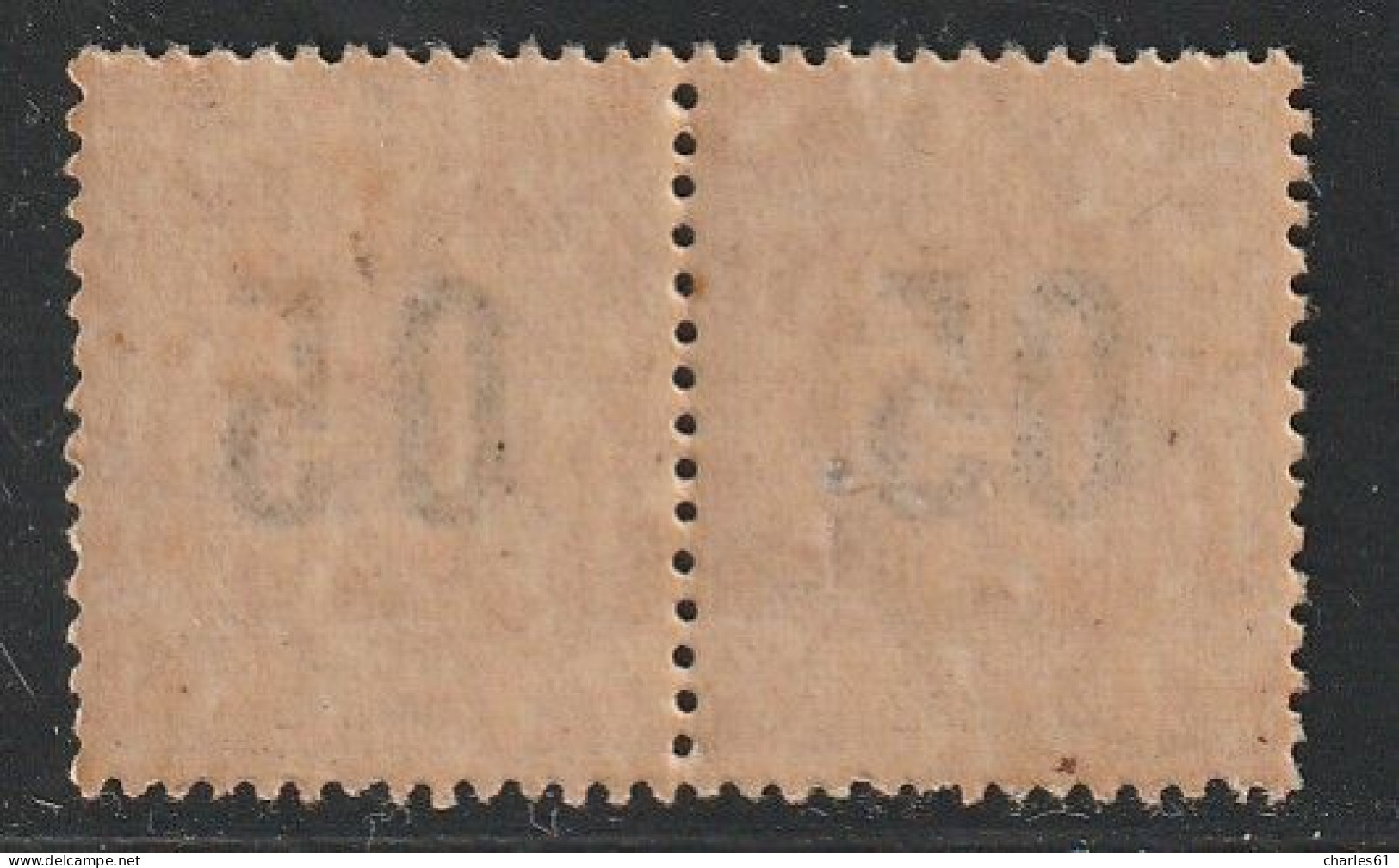 GRANDE COMORE - N°20A ** (1912) Surcharge Espacée Tenant à Normal - Unused Stamps