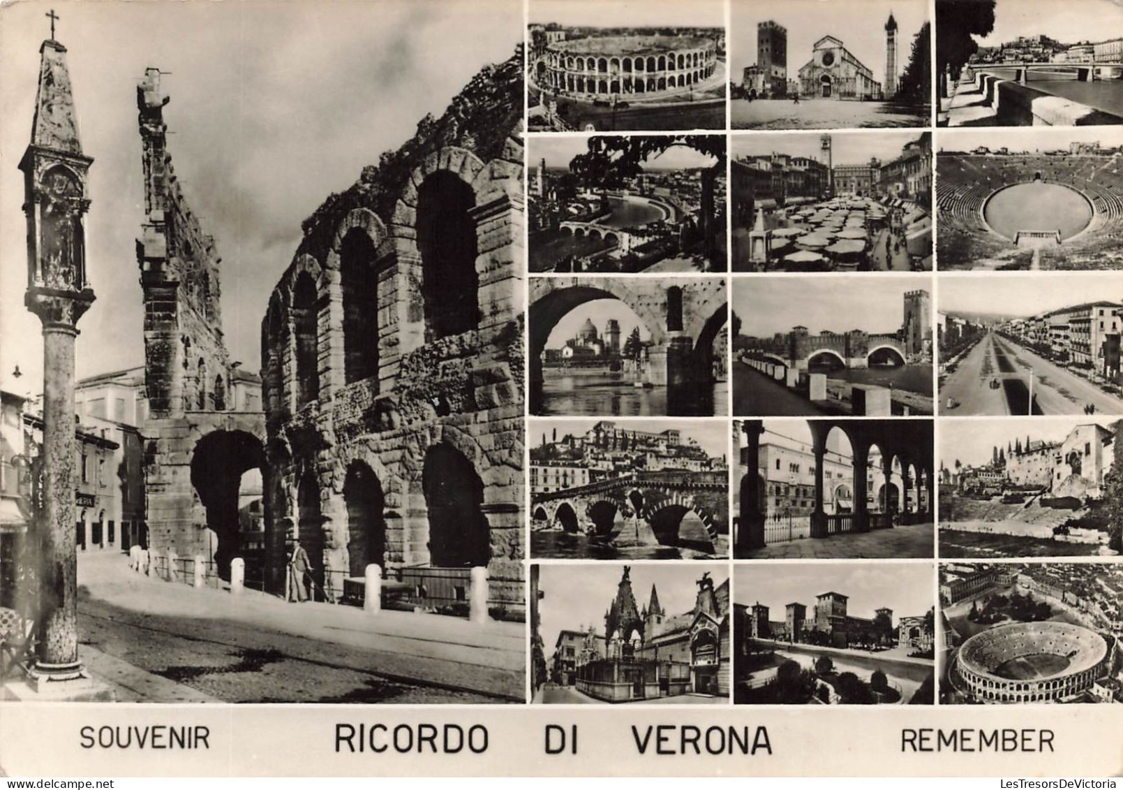 ITALIE - Vérone - Souvenir - Multi-vues - Carte Postale Ancienne - Verona