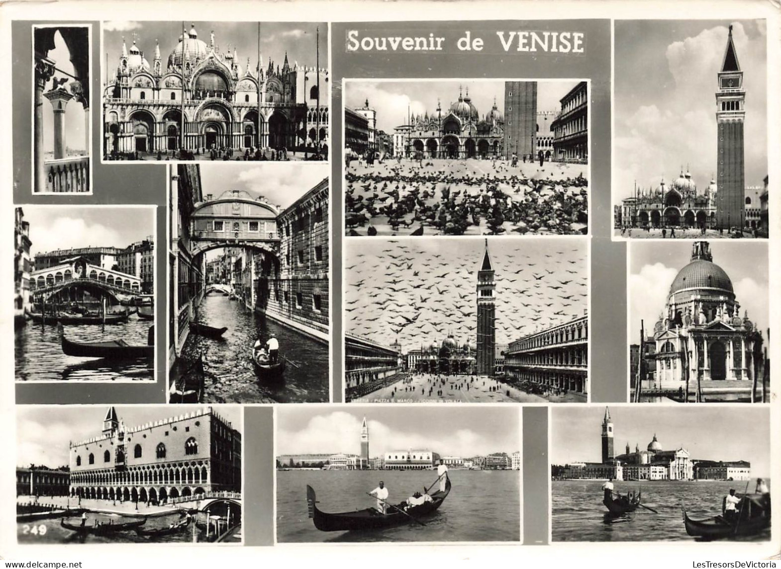 ITALIE - Venise - Souvenir - Multi-vues - Carte Postale Ancienne - Venezia (Venedig)