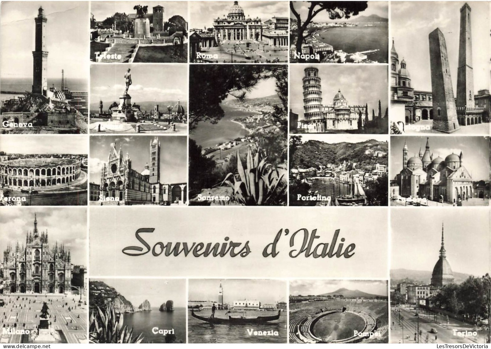 ITALIE - Genova - Roma - Napoli - Pisa - Sanremo - Venezia - Capri - Milano - Verona - Carte Postale Ancienne - Other & Unclassified