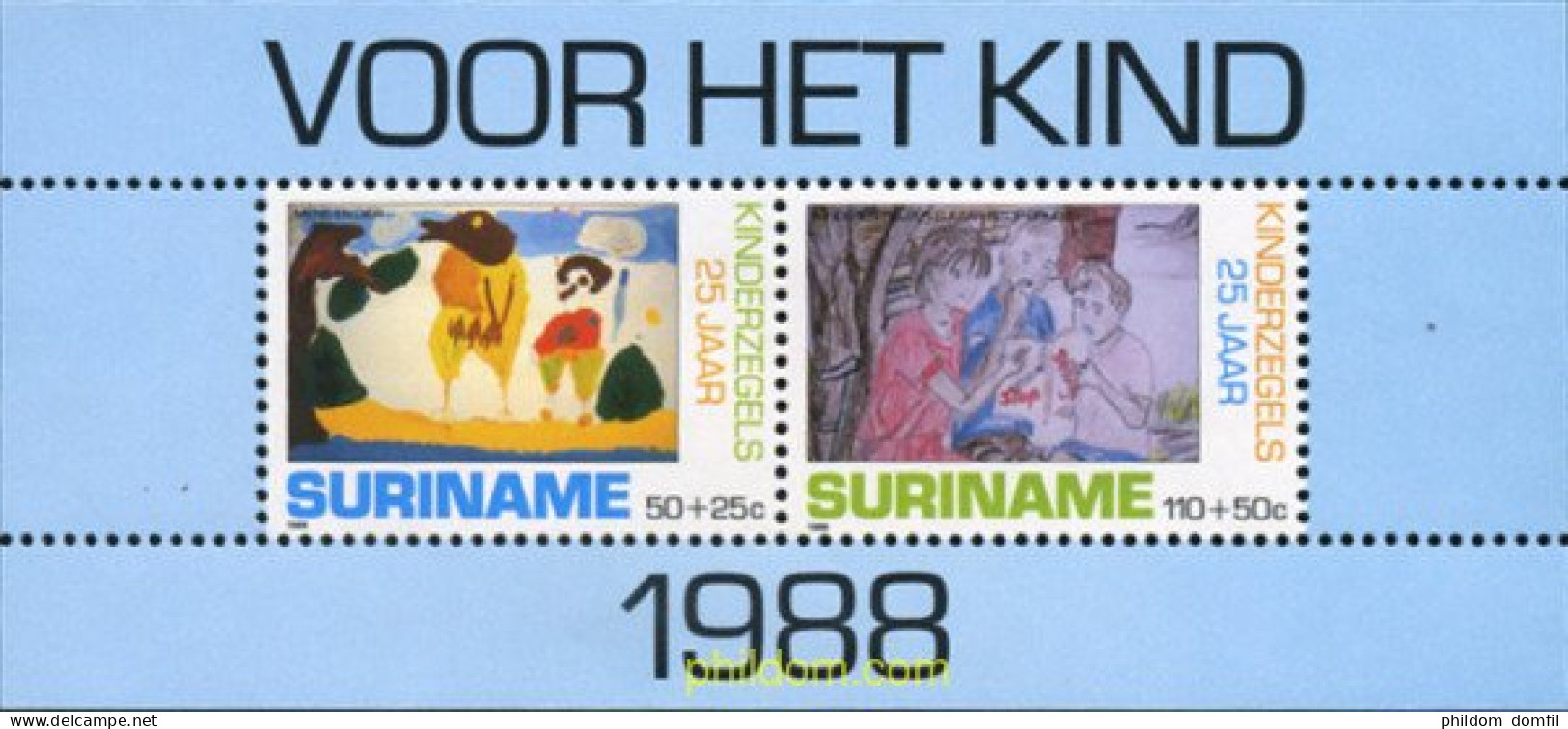 364915 MNH SURINAM 1988 25 ANIVERSARIO DIA DEL NIÑO - Suriname