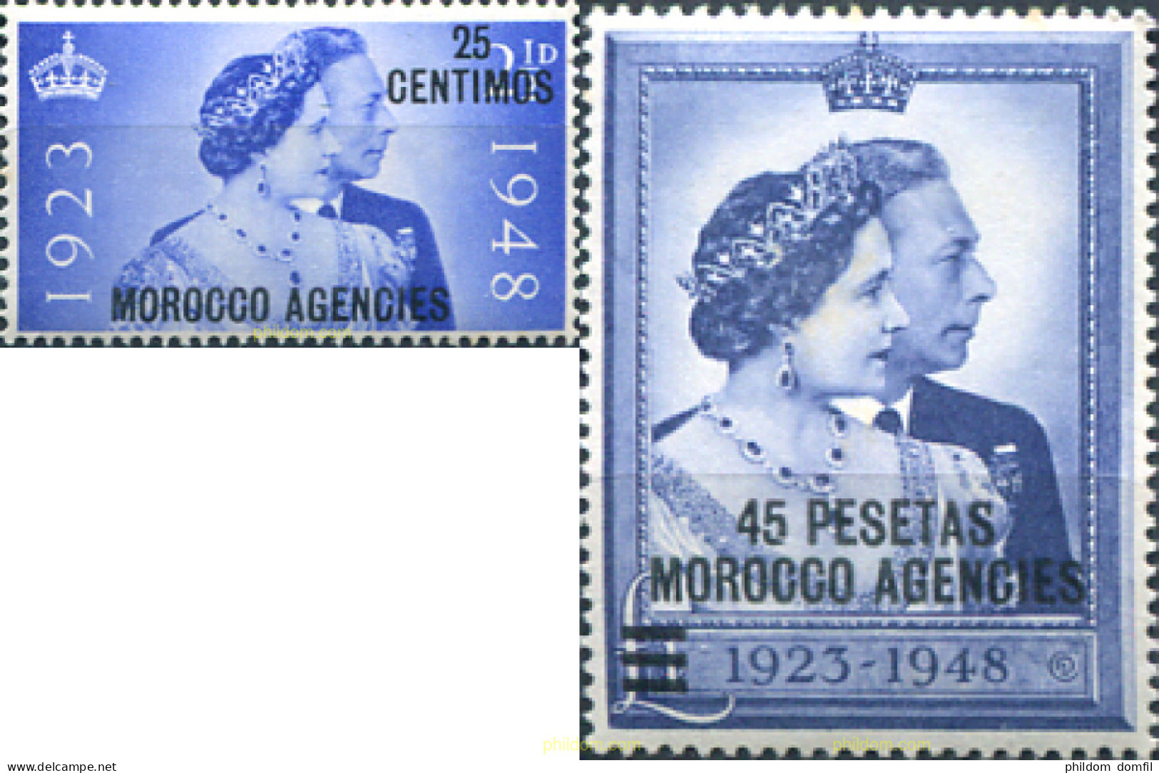 343026 MNH MARRUECOS Oficina Inglesa 1948 REYES - Morocco Agencies / Tangier (...-1958)