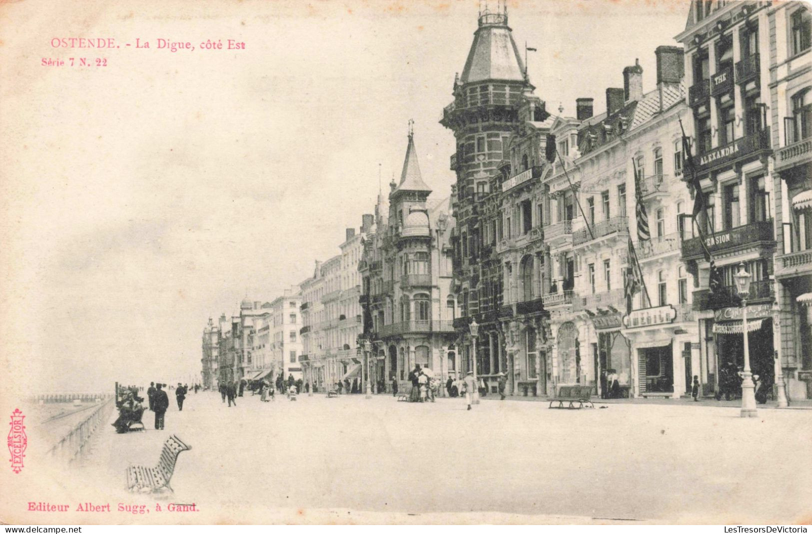 BELGIQUE - Ostende - La Digue, Côté Est - Carte Postale Ancienne - Oostende