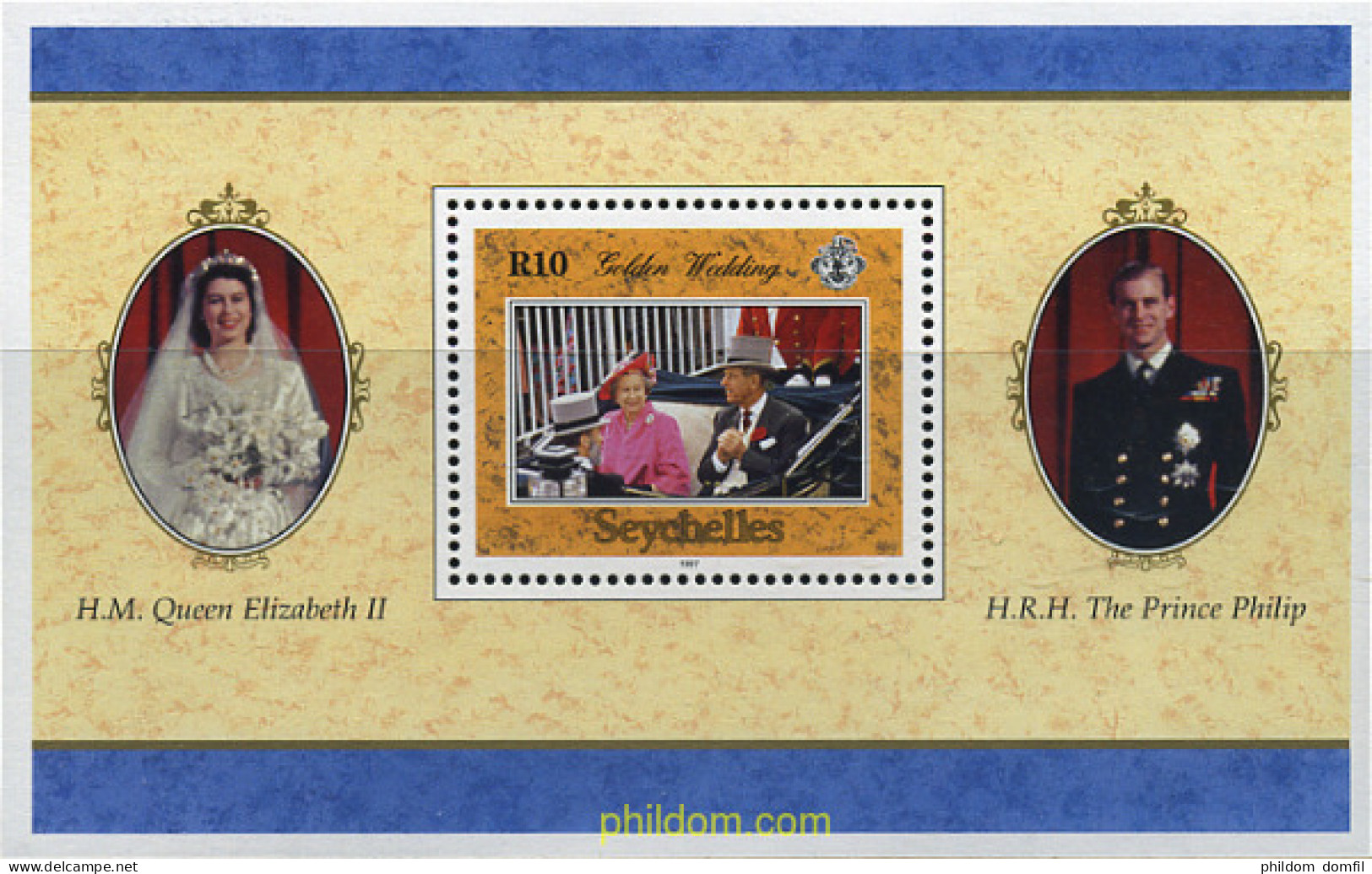 361449 MNH SEYCHELLES 1997 BODAS DE ORO DE ISABEL II. - Seychelles (1976-...)