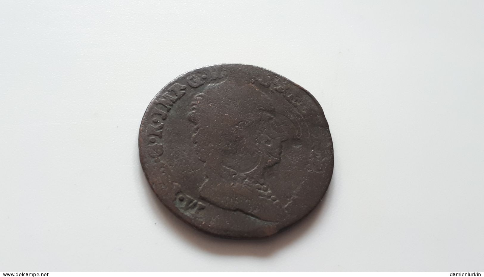 BELGIQUE LIARD "AD USUM BELGII 1750" BRUGES USEE MAIS RARE FRAPPE MEDAILLE !! - 1714-1794 Paesi Bassi Austriaci