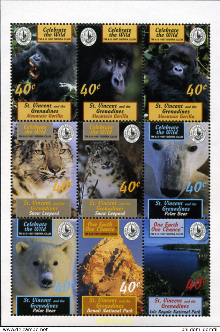 633618 MNH SAN VICENTE 1997 CENTENARIO SIERRA CLUB - St.Vincent (1979-...)