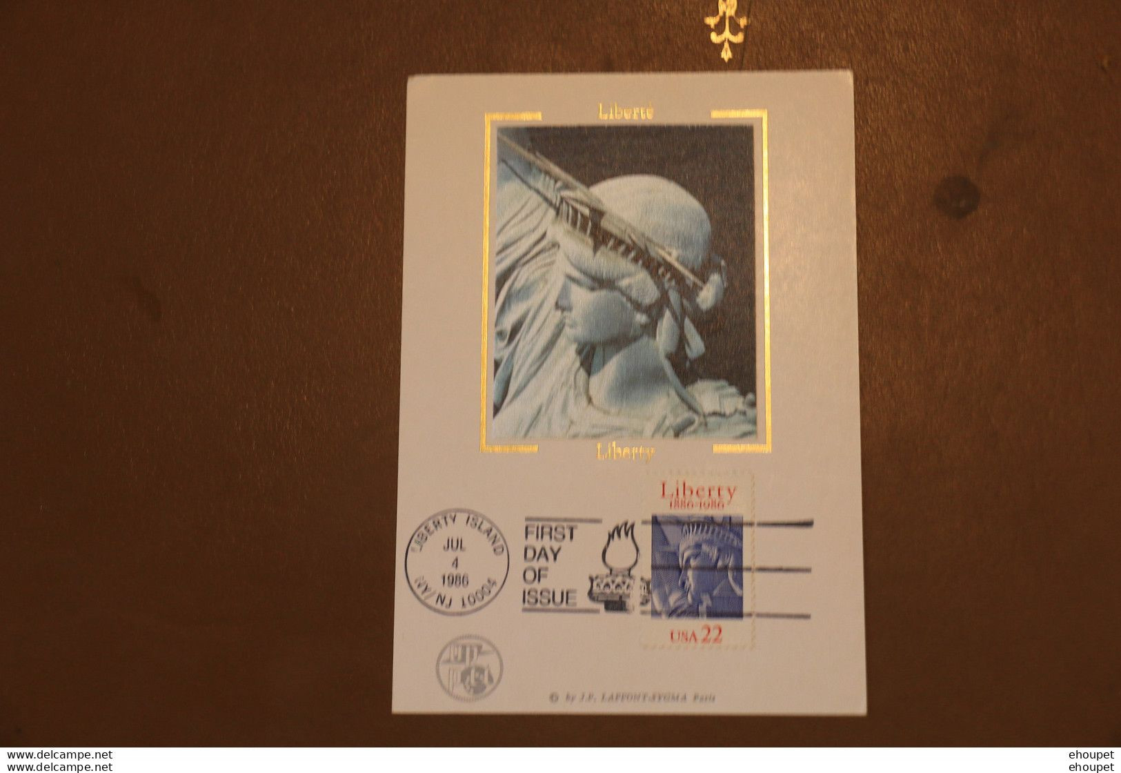 FDC 4 JUILLET 1986 LIBERTY ISLAND - 1981-1990