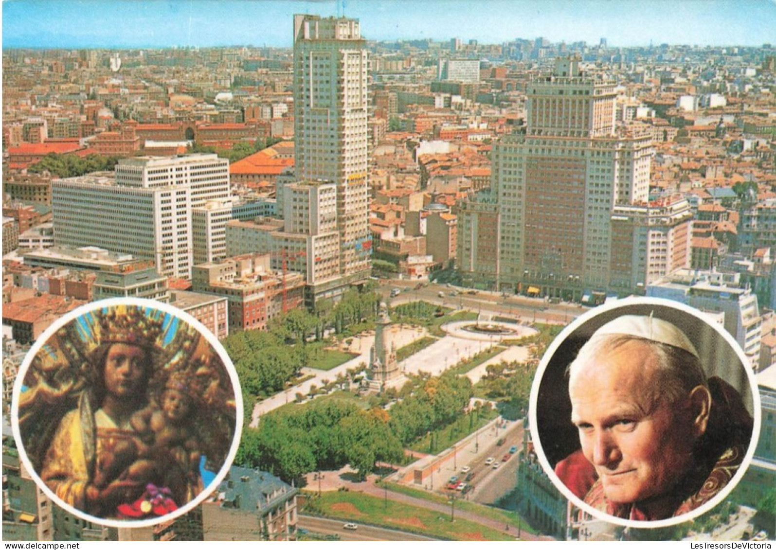 RELIGIONS & CROYANCES - Madrid - Visite De Jean-Paul II - Pape - Carte Postale Récente - Saints