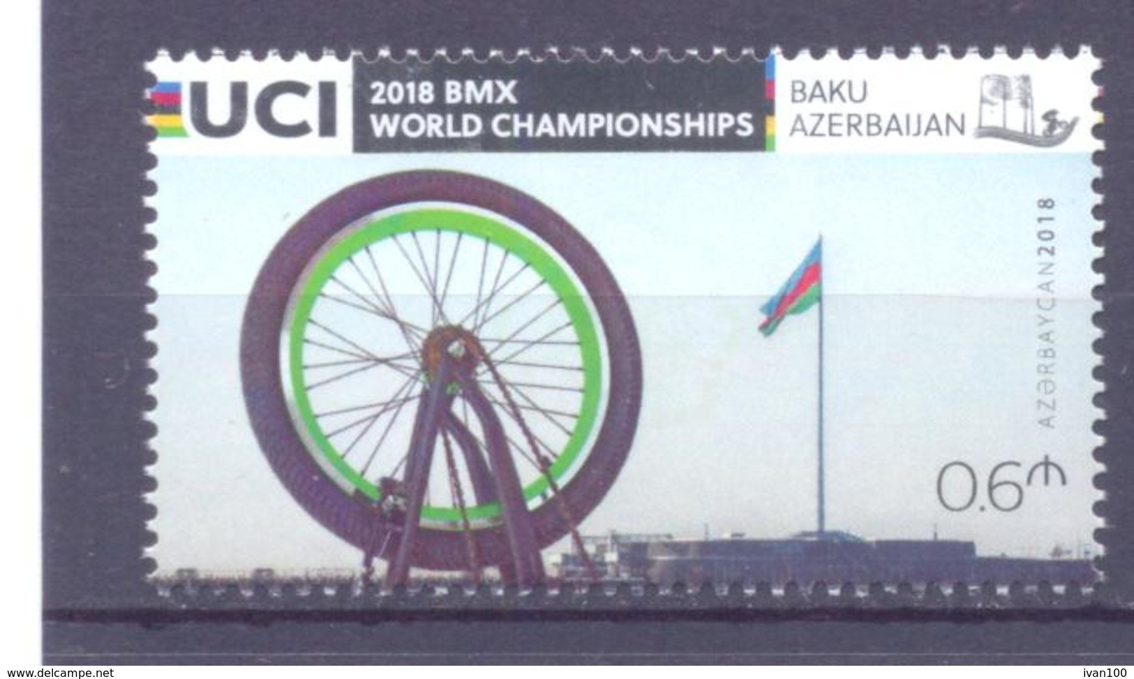 2018. Azerbaijan, BMX World Championship, 1v,  Mint/** - Azerbaïjan