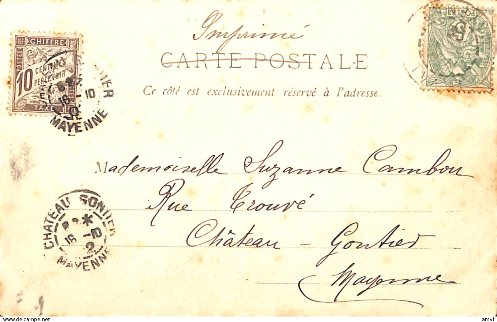 24 - 0008 Lot De 2 Cpa  Taxées - Postage Due