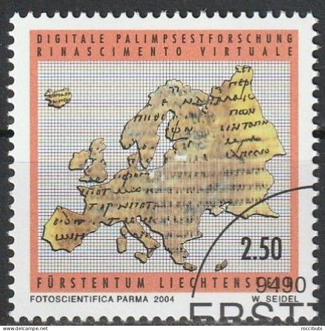 FL 2004 // 1364 O Karte Europas - Gebraucht