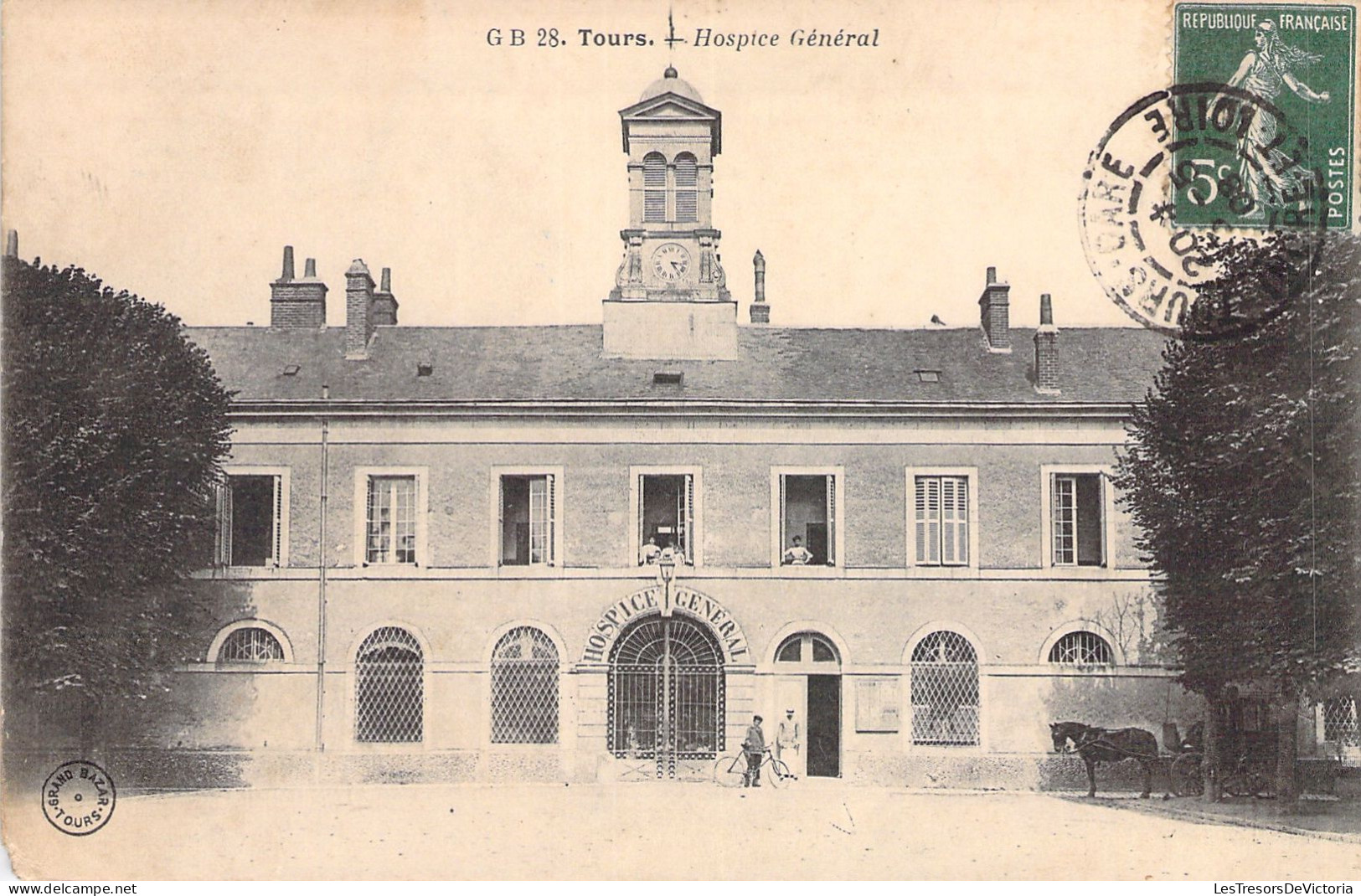 FRANCE - Tours - Hospice Général - Animé - Carte Postale Ancienne - Tours