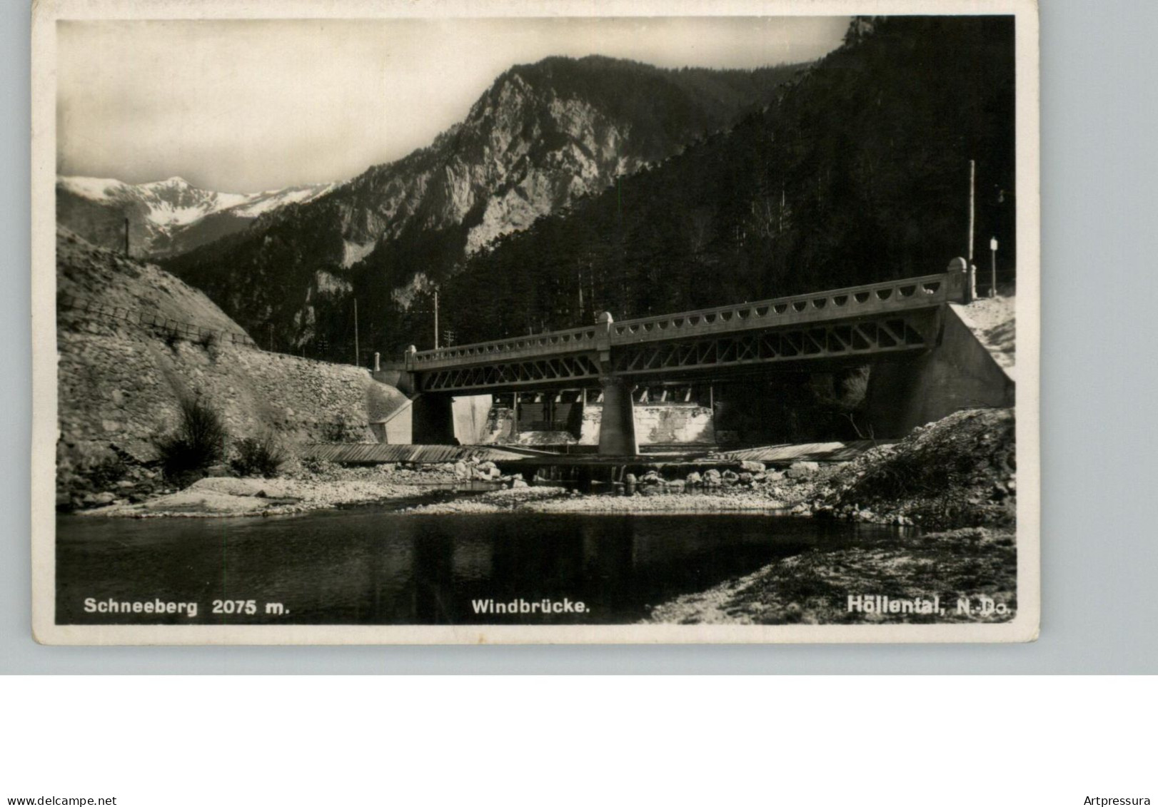 AK - Höllental - Schneeberg - Windbrücke - 1939 - 9x 14cm - #AK1142# - Wiener Neustadt