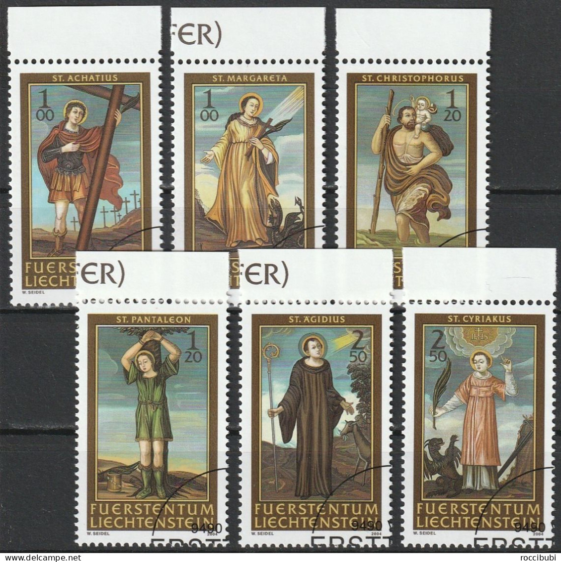 FL 2004 // 1341/1346 O Die 14 Nothelfer (II) - Used Stamps