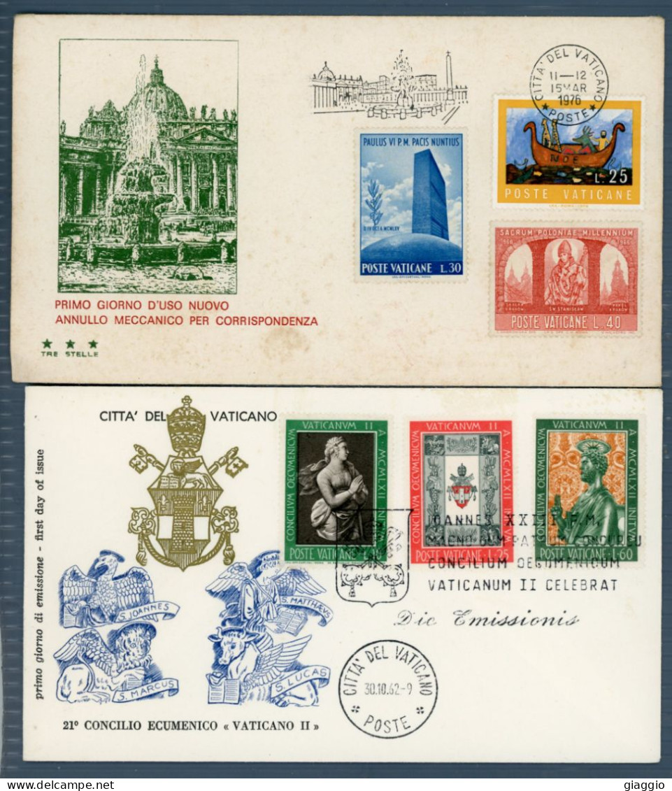 °°° Francobolli N.1784 - Vaticano 2 Buste Varie °°° - Covers & Documents