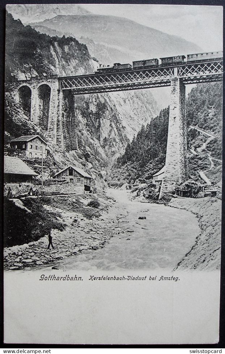 AMSTEG Kerstelenbach-Viadukt Gotthard-Bahn - Silenen