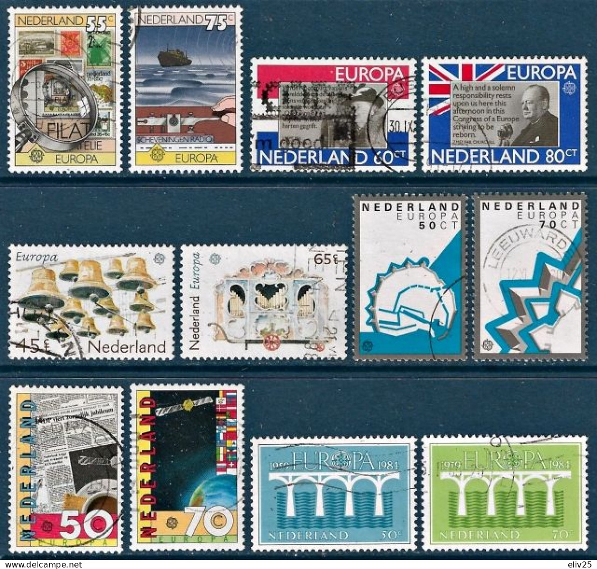 Netherlands 1956 - 1993, Europa CEPT - Lot Of 26 Sets (53 Stamps) Used - Collections