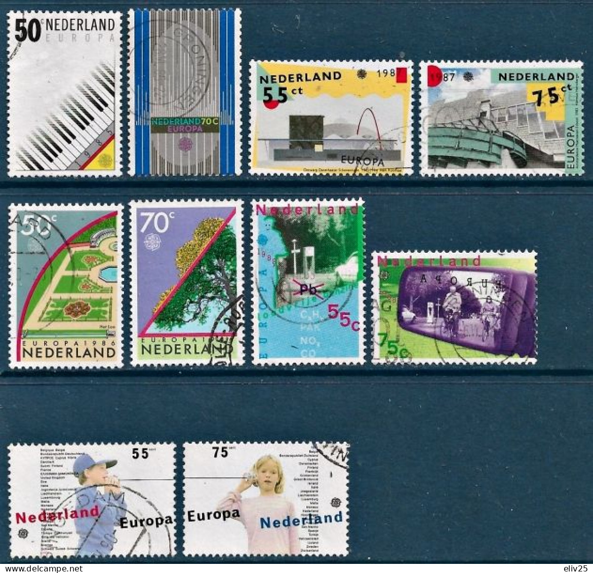 Netherlands 1956 - 1993, Europa CEPT - Lot Of 26 Sets (53 Stamps) Used - Collections