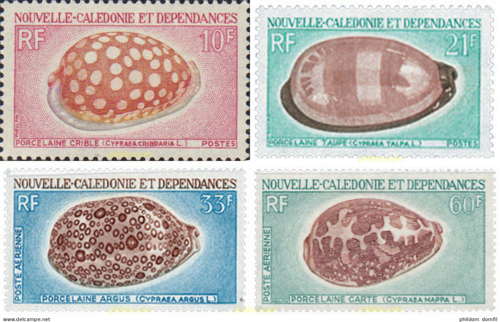 44459 MNH NUEVA CALEDONIA 1970 CONCHAS - Nuevos