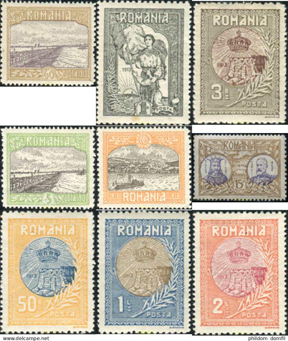 355556 HINGED RUMANIA 1913 MOTIVOS VARIOS - Other & Unclassified