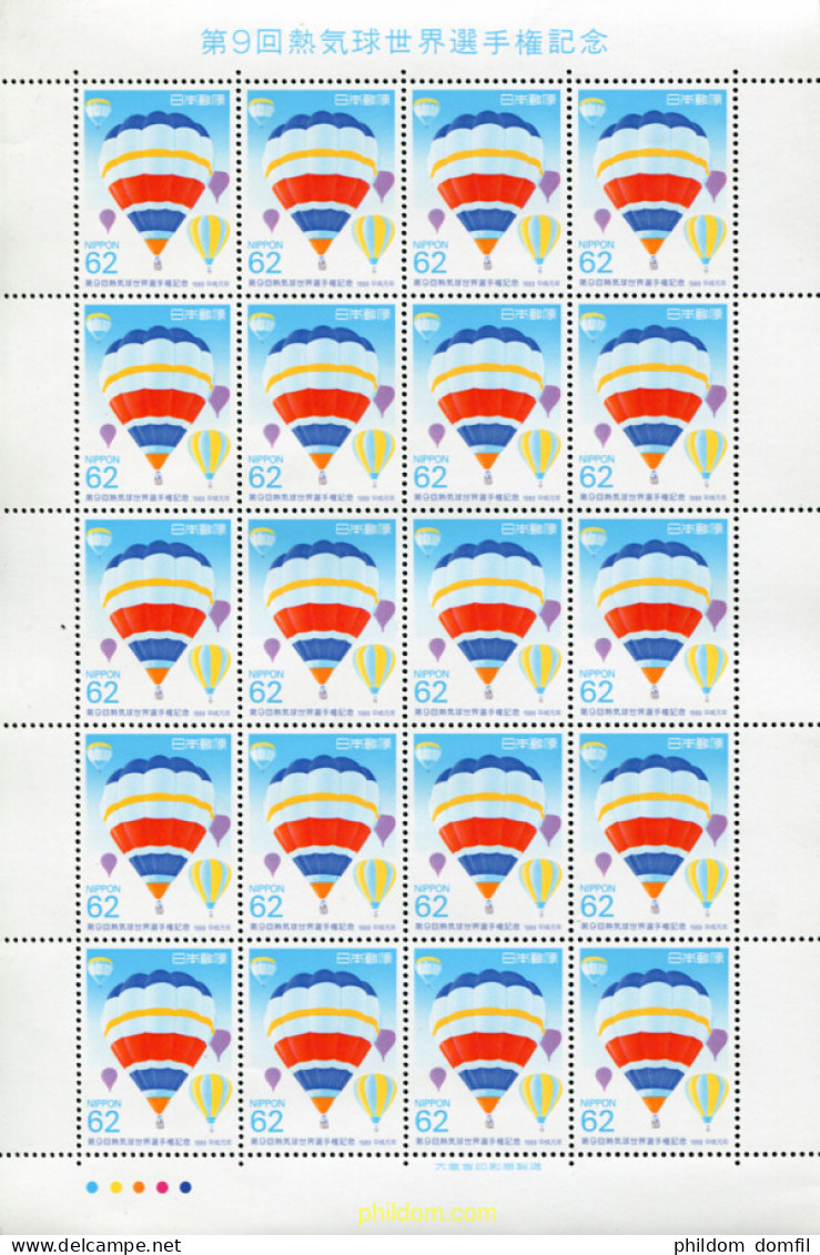 337300 MNH JAPON 1989 9 CAMPEONATO DEL MUNDO DE AEROESTACION - Ongebruikt