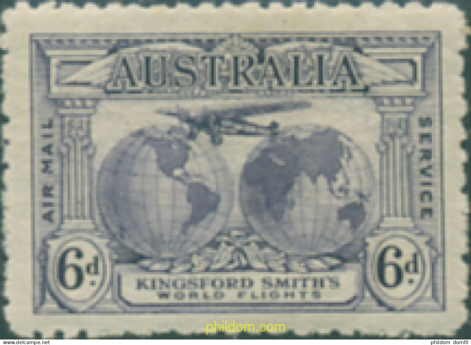 294301 HINGED AUSTRALIA 1931 VUELOS TRANSOCEANICOS DE SIR CHARLES KINGSFORD SMITH - Neufs