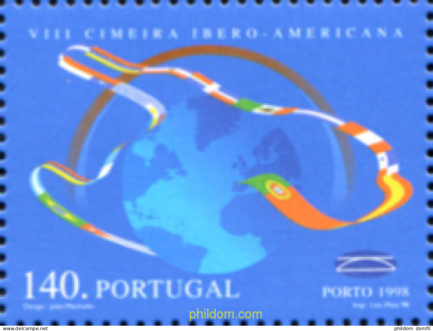 354116 MNH PORTUGAL 1998 8 CUMBRE IBERO-AMERICANA DE JEFES DE ESTADO Y DE GOBIERNO EN OPORTO - Otros & Sin Clasificación