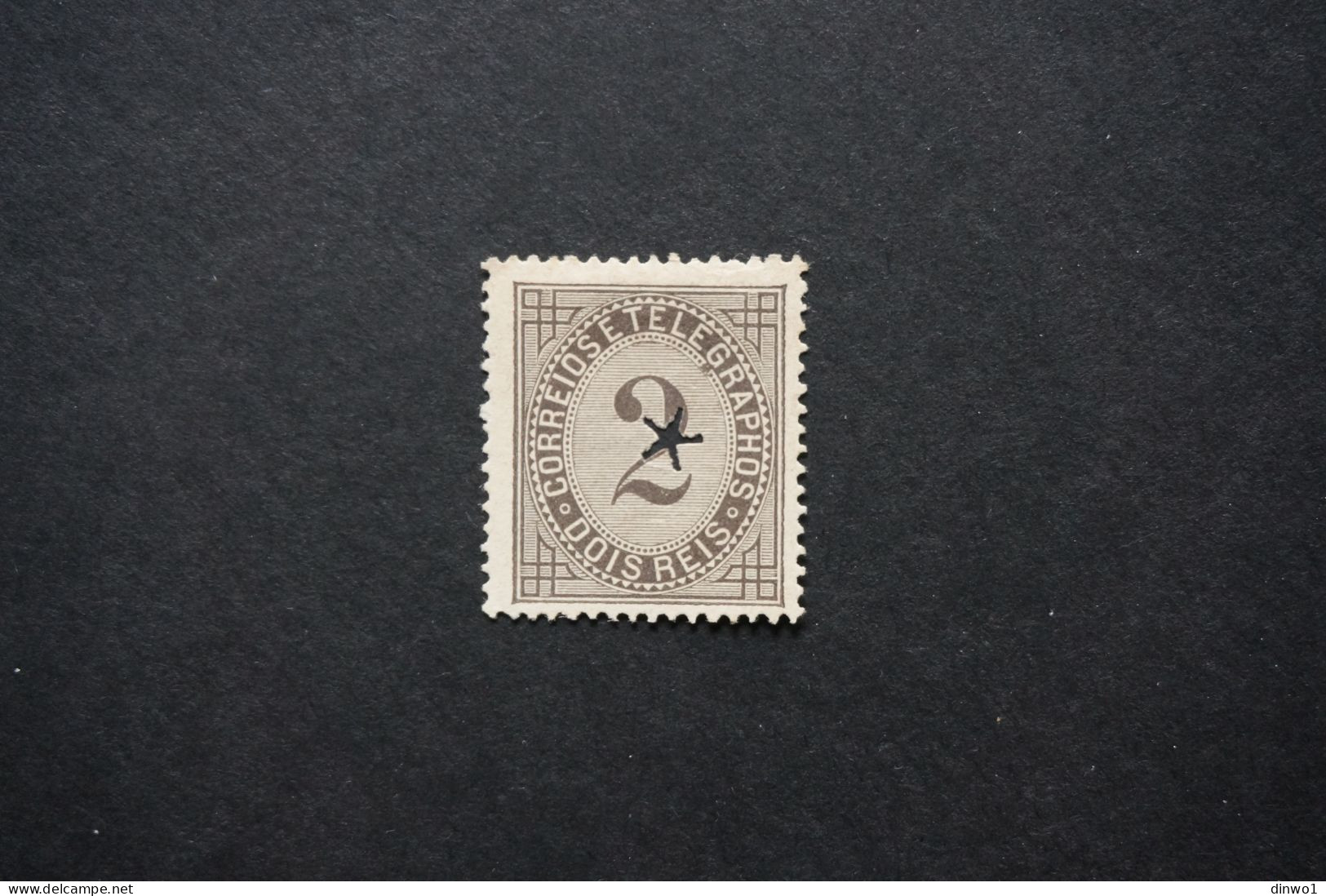 (T1) Portugal - 1884 Telegram (Perf. 13½) - Af. 59 (No Gum) - Nuevos