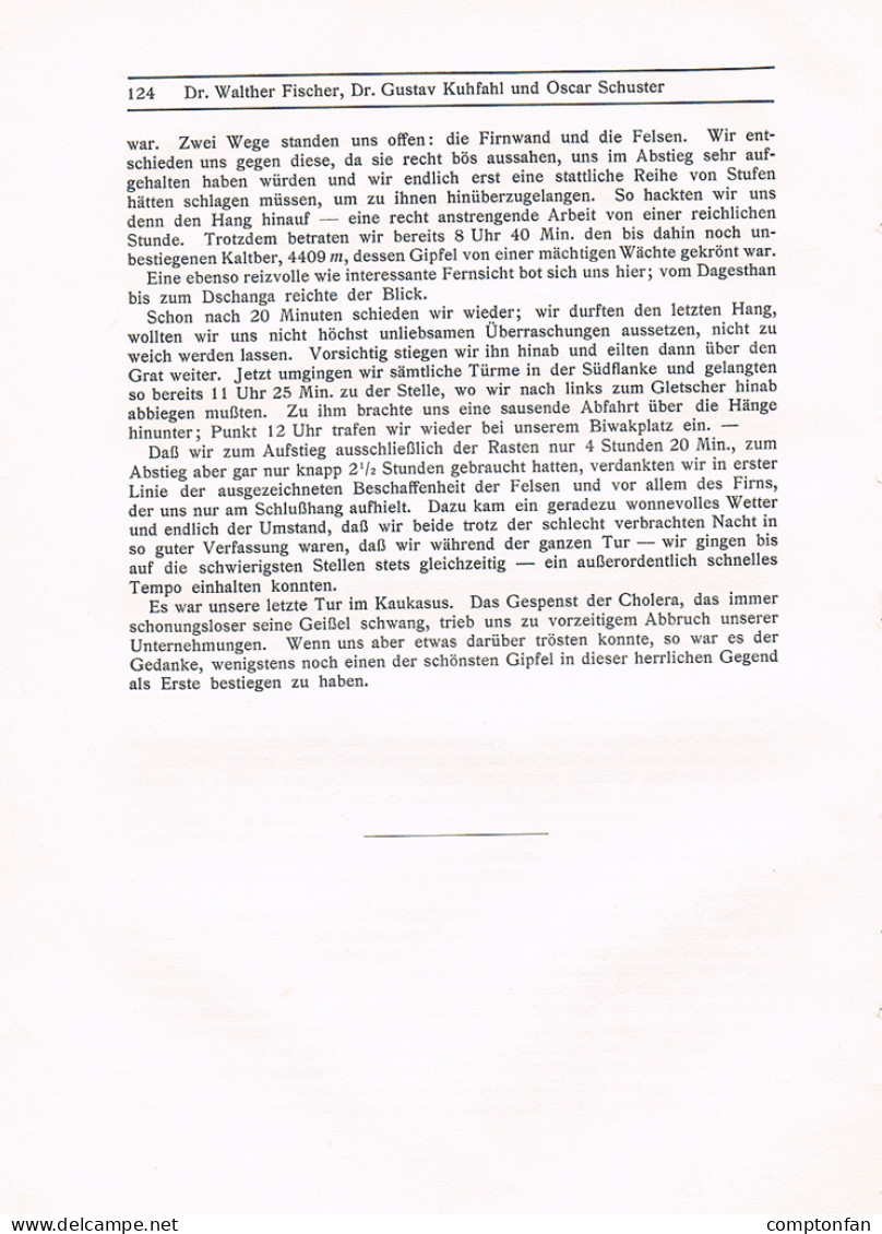 730 Kuhfahl Schuster Zentrale Kaukasus Artikel von 1911 !!
