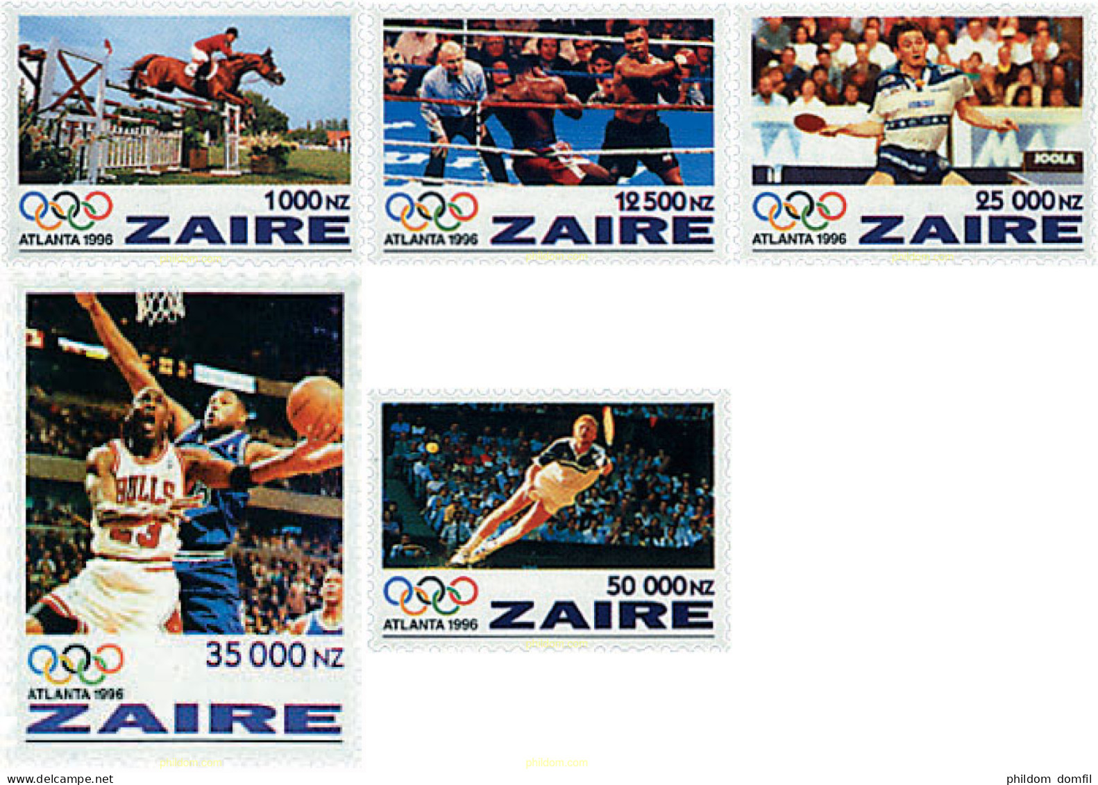 52878 MNH ZAIRE 1996 26 JUEGOS OLIMPICOS VERANO ATLANTA 1996 - Unused Stamps
