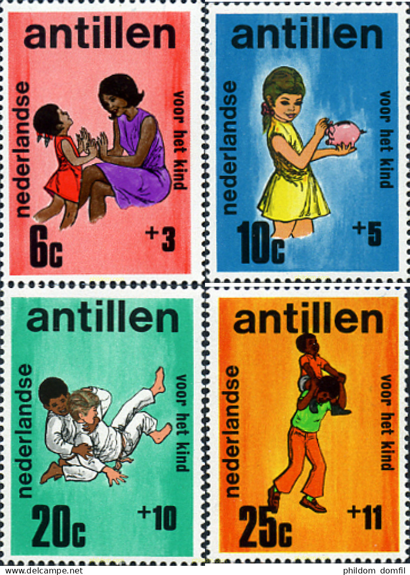 28983 MNH ANTILLAS HOLANDESAS 1970 PRO INFANCIA - Antilles