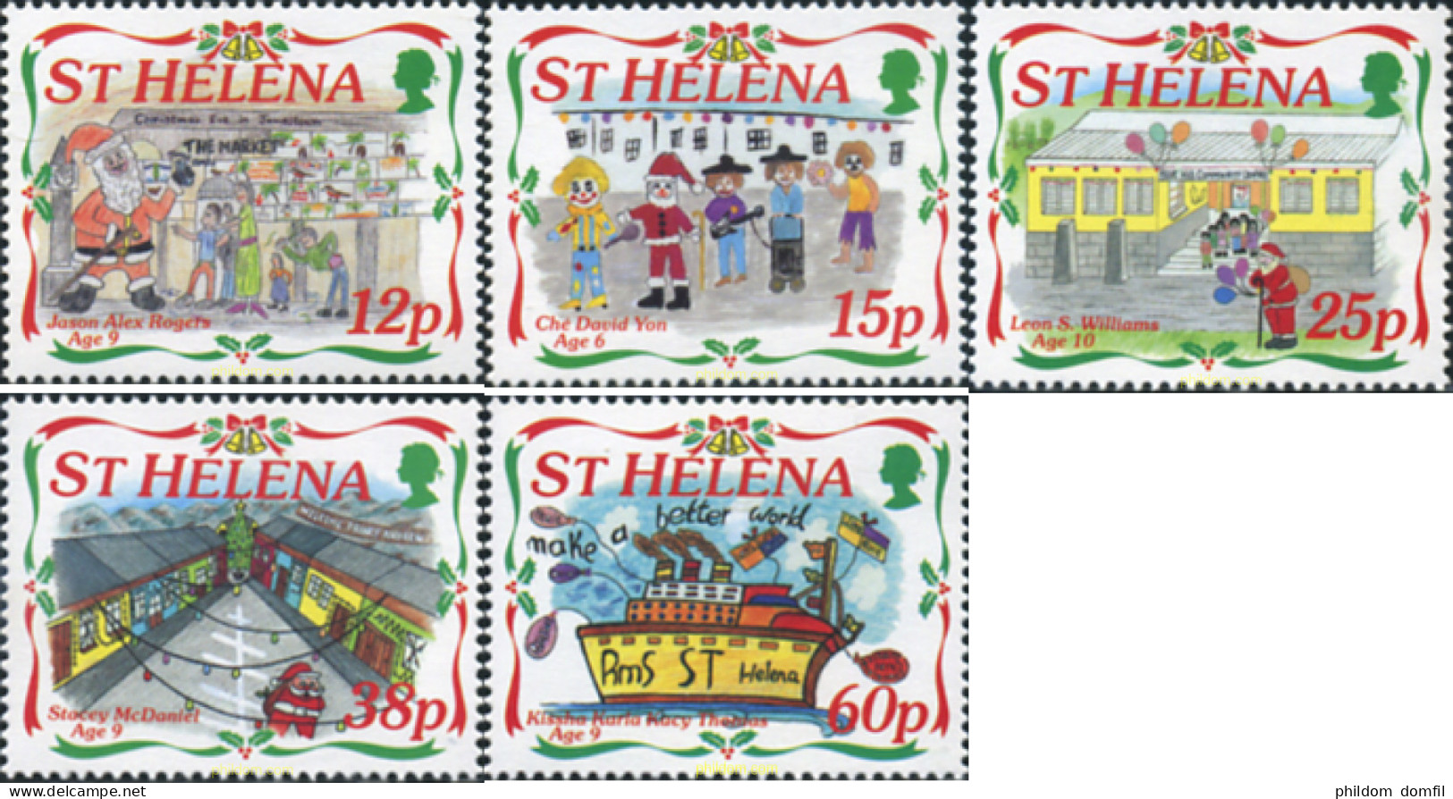 360608 MNH SANTA ELENA 1995 NAVIDAD - Saint Helena Island