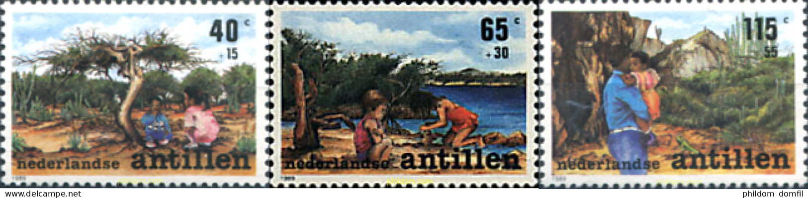 39065 MNH ANTILLAS HOLANDESAS 1989 PRO INFANCIA - Antilles