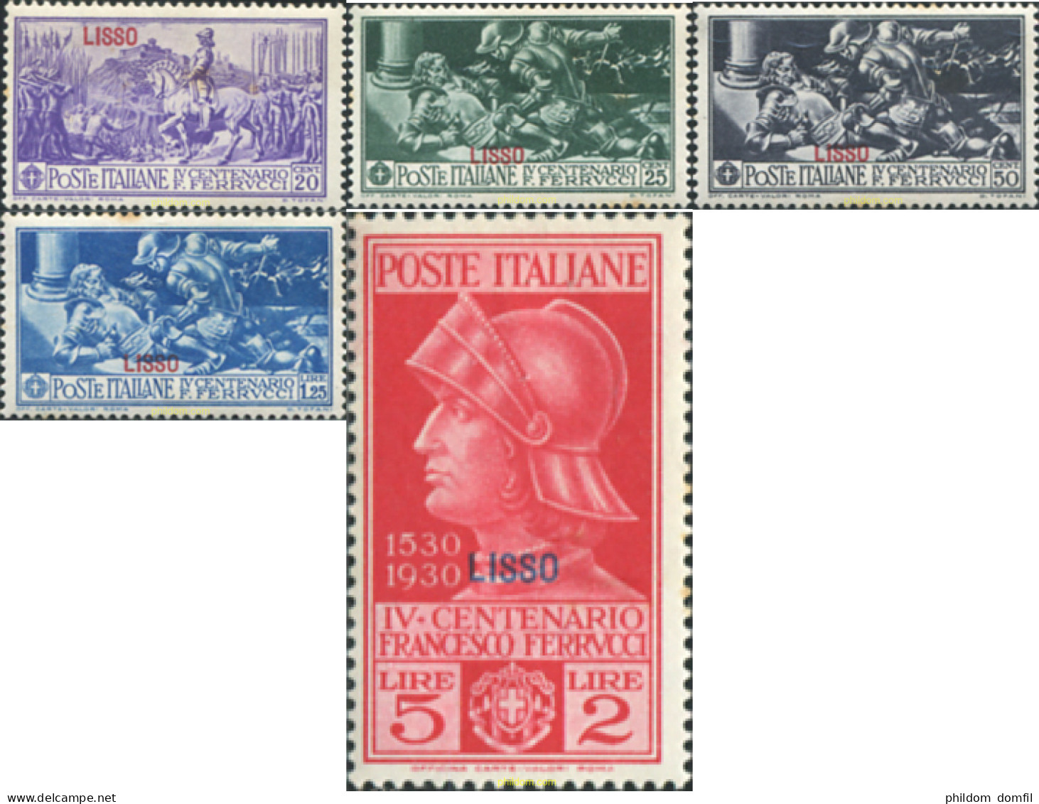 614004 HINGED Egeo Islas. Lipso 1930 SELLOS DE ITALIA 1930 - Aegean (Lipso)