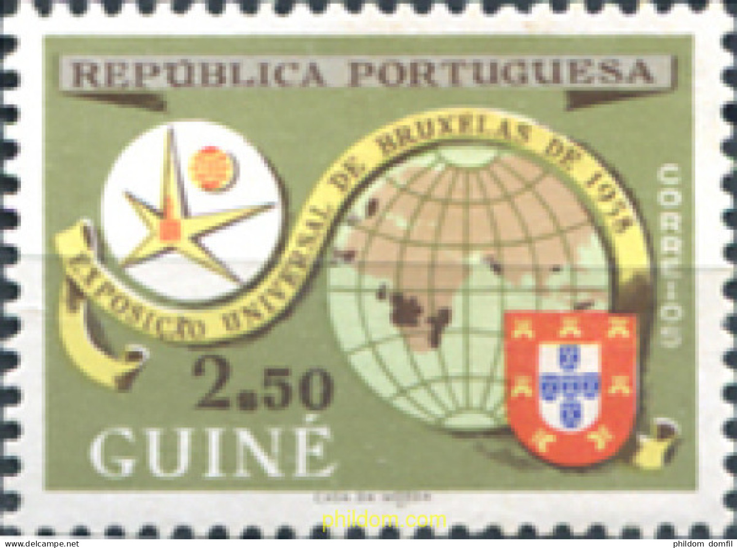 323008 HINGED GUINEA PORTUGUESA 1958 EXPOSICION MUNDIAL DE BRUSELAS - Portuguese Guinea