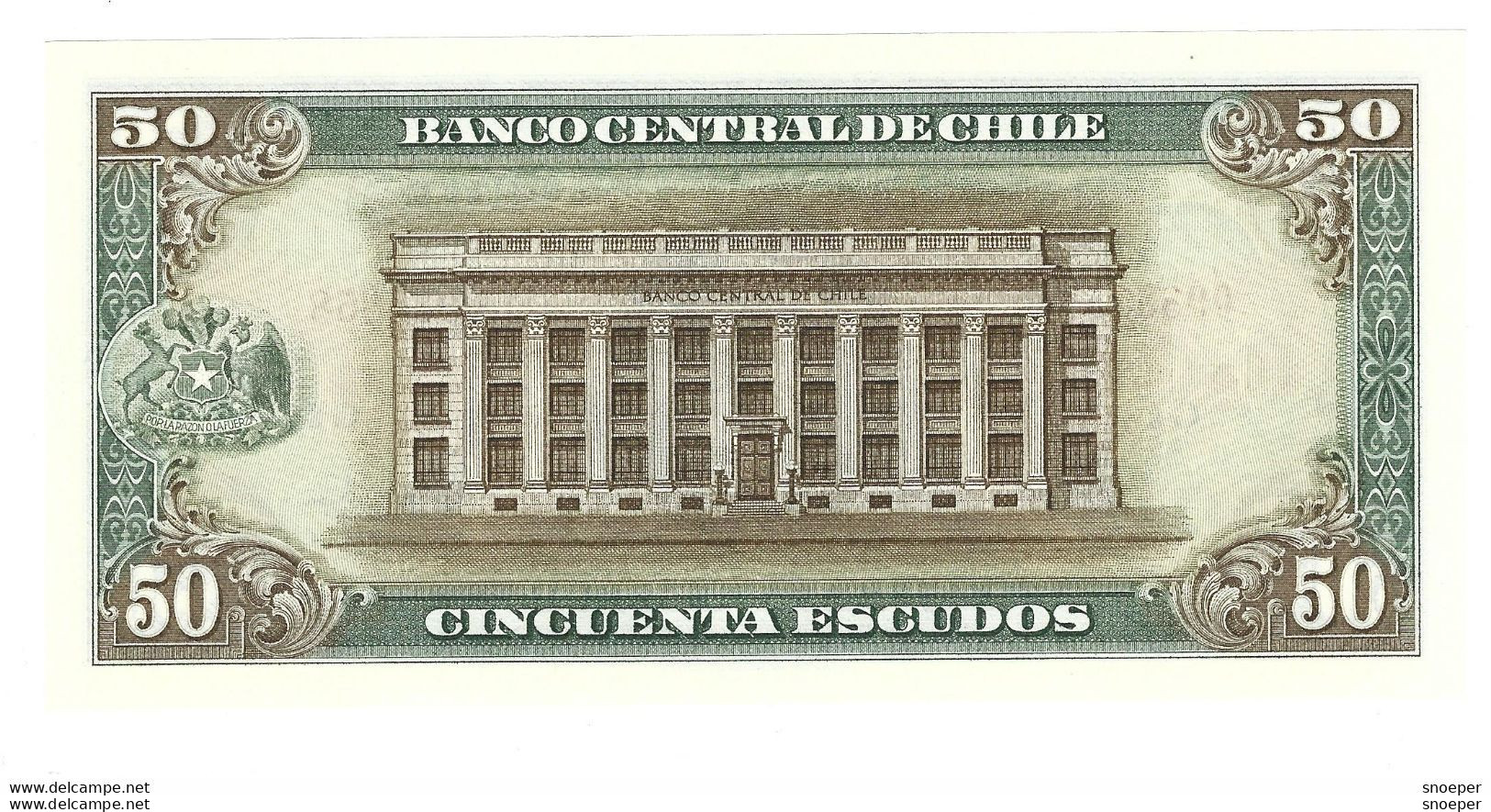 *chile 50 Escudos 1962-75    140a !!! Unc - Chile