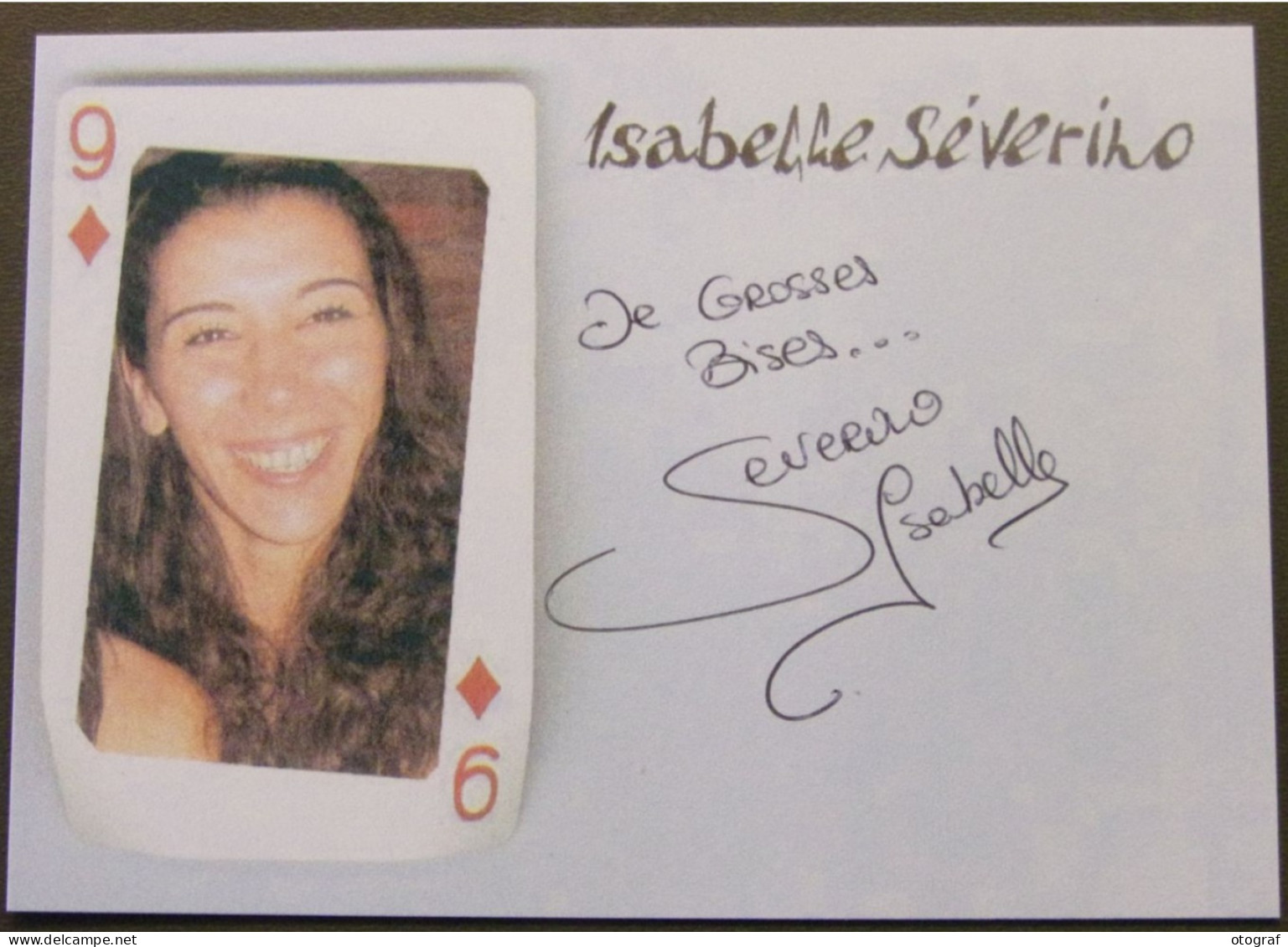 Isabelle SEVERINO - Signé / Dédicace Authentique / Autographe - Gymnastique